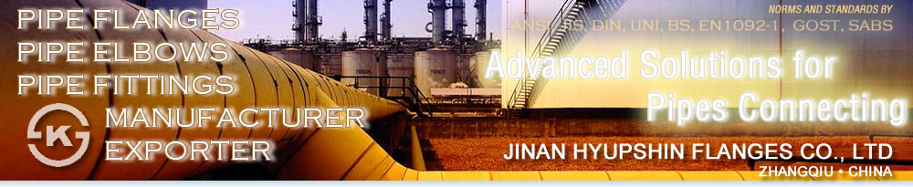 jinan hyupshin flanges co., ltd produce forged flanges, carbon steel flanges, standards include ANSI, ASME, DIN, UNI, EN1092-1, JIS, BS, SABS, GOST, NS, AS, types include SO, WN, BLIND, THREADED, PLATE, LOOSE